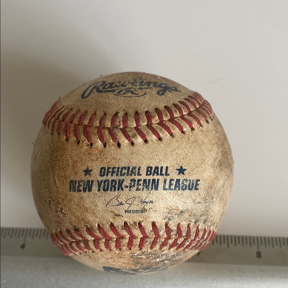 Vintage Rawlings Official Ball New York Penn League MILB Baseball used retro